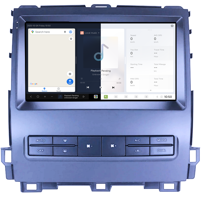 Navigatie dedicata Toyota Land Cruiser PradoLexus GX470 GX 470 J120 2002-2009, DUDU3, 4GB RAM 64GB ROM, Octacore, Platforma 8581, Android, Display QLED 9", DSP, Carplay&AndroidAuto [5]