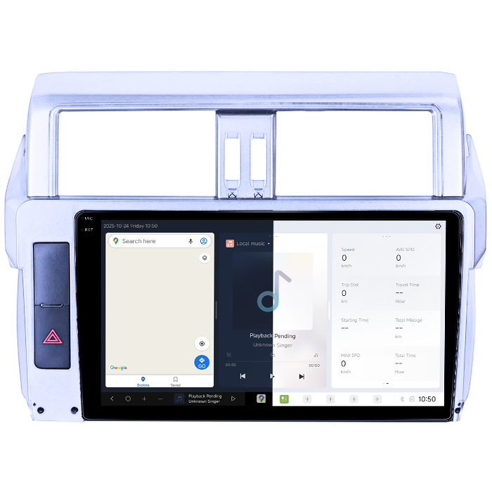 Navigatie dedicata Toyota Prado 150 2009-2013, DUDU3, 4GB RAM 64GB ROM, Octacore, Platforma 8581, Android, Display QLED 9", DSP, Carplay&AndroidAuto [2]