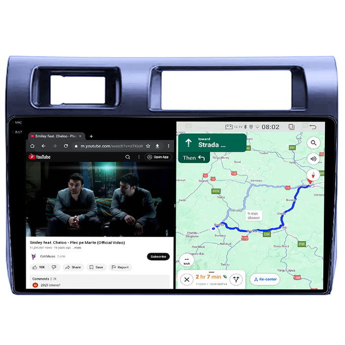 Navigatie dedicata Toyota Land Cruiser LC 2007-2020, 4GB RAM 64GB ROM, Quad Core, Display 9" QLED 1K, Carplay, Android 14, Bluetooth, Magazin Play, Suport Camere AHD [4]