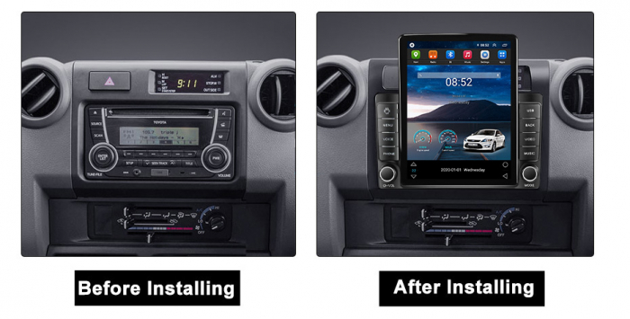 Navigatie dedicata Toyota Land Cruiser LC 2007-2020,Tesla Style, ANDROID 13,Carplay&Android Auto, 10 inch , 8+128GB, Internet, Aplicatii, Waze, GPS [3]