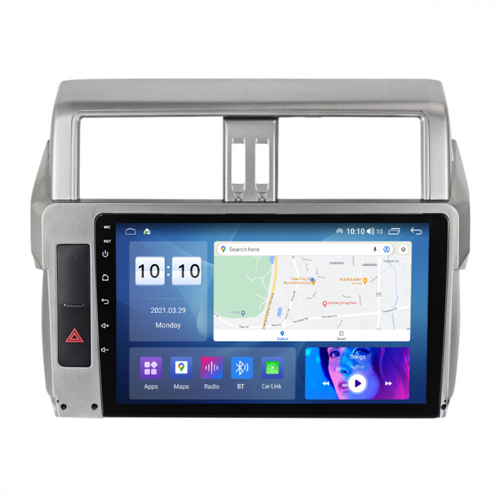 Navigatie dedicata Toyota Land Prado 2013-2017, 4GB RAM 64GB ROM, Octacore, Android 13, Display QLED 10", DSP, Carplay, Android Auto, Internet, Youtube, Waze, WIFI, Bluetooth [3]