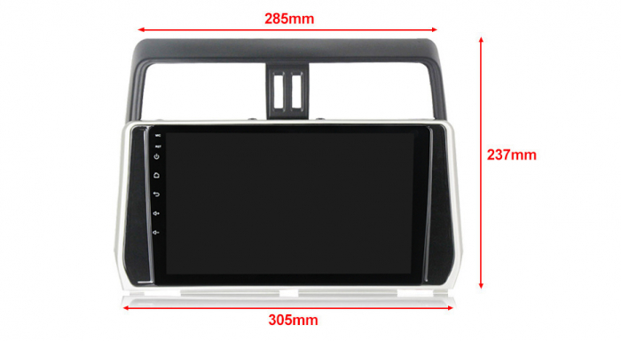 Navigatie dedicata Toyota Land Prado 2017-2018, 4 GB RAM 32 ROM, Android 13, Display QLED, 10", DSP, Carplay, Android Auto, Internet, Youtube, Waze, WI-FI, USB, Bluetooth [8]