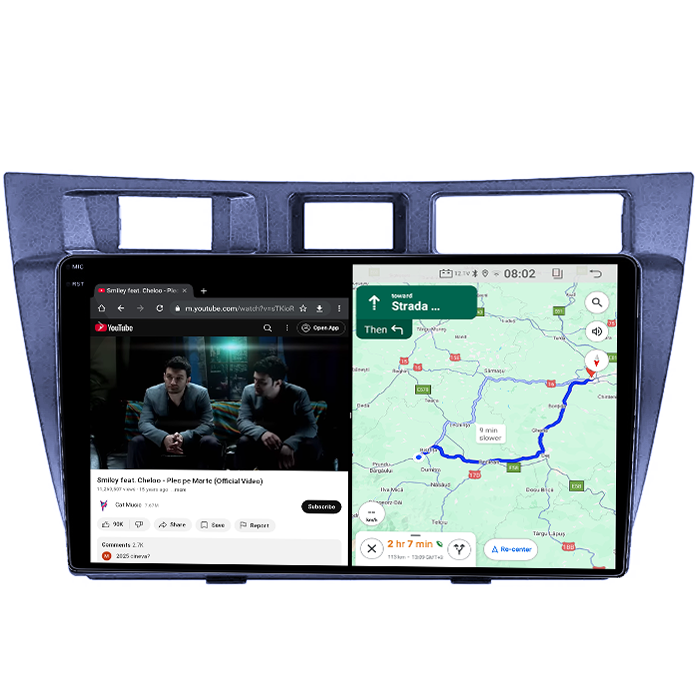 Navigatie dedicata Toyota Mark 2000-2007, 12GB RAM 256GB ROM, Android 13, Rezolutie 2K, Display QLED, 9", DSP, Carplay, Android Auto, Internet, Youtube, Waze, [4]
