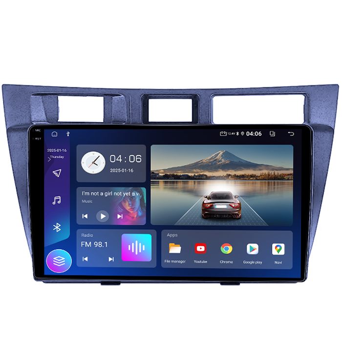 Navigatie dedicata Toyota Mark 2000-2007, 4GB RAM 32GB ROM, Octacore, Android 14, Display QLED  9", DSP, Carplay&Android Auto, SIM 4G, Bluetooth, Ventilator Activ [2]