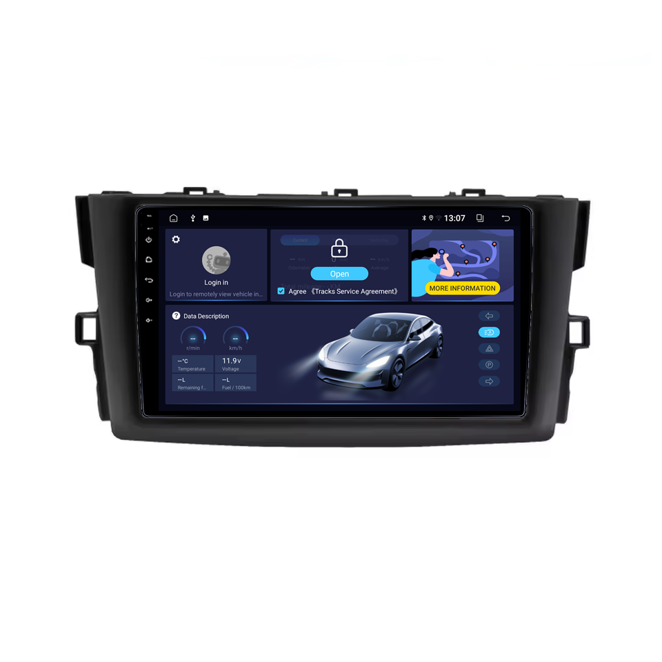 Navigatie dedicata Toyota Mark X 2009-2013, 4GB RAM 32GB ROM, Octacore, Android 14, Display QLED  9", DSP, Carplay&Android Auto, SIM 4G, Bluetooth, Ventilator Activ [2]