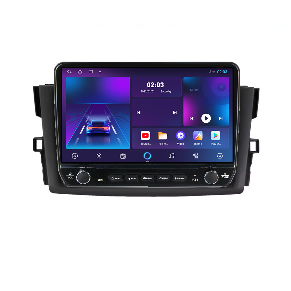 Navigatie dedicata Toyota Mark X 2009-2013 Tesla Cu Butoane Rotative Model 2024, 4GB RAM 64GB ROM, Procesor Quadcore, Android 14, Display QLED 10", DSP, Carplay&Android [2]