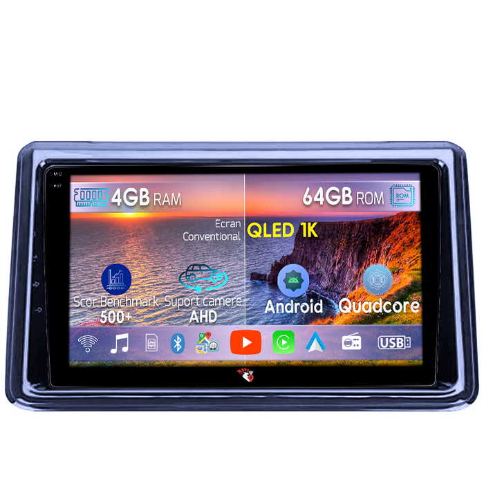 Navigatie dedicata Toyota Noah 2014-2020, 4GB RAM 64GB ROM, Octacore, Android 14, Display QLED 1K 9", Carplay&Android Auto, SIM 4G, Ventilator Activ [1]