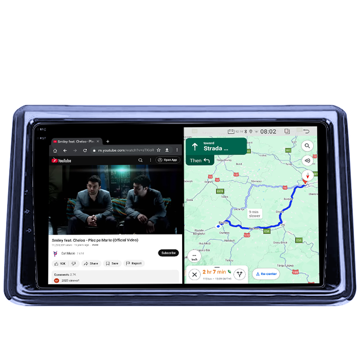Navigatie dedicata Toyota Noah 2014-2020, 4GB RAM 64GB ROM, Quad Core, Display 9" QLED 1K, Carplay, Android 14, Bluetooth, Magazin Play, Suport Camere AHD [4]