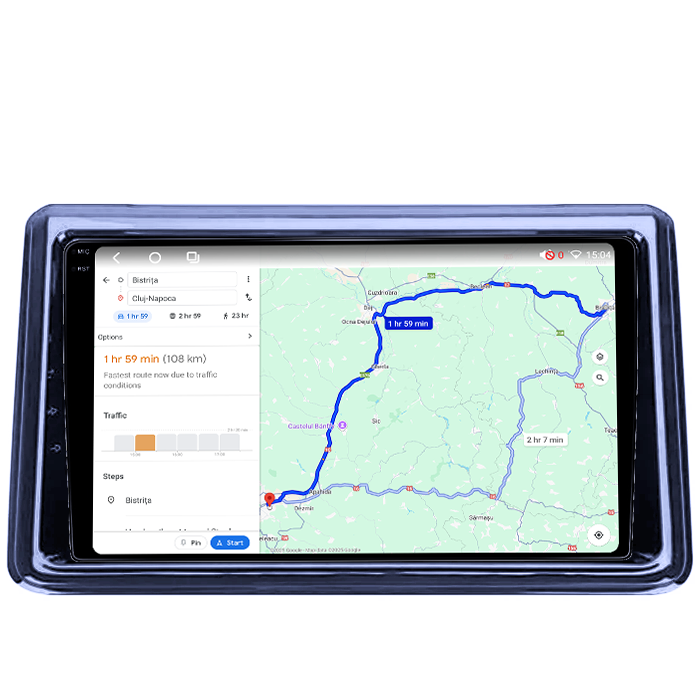Navigatie dedicata Toyota Noah 2014-2020, 8GB RAM 128GB ROM, Octacore, Platforma TS18, Android 14, Display QLED 9", Suporta camera 360", DSP, Carplay&Android Auto, SIM 4G, Ventilator Activ [4]
