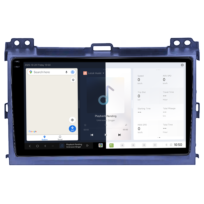 Navigatie dedicata Toyota Land Cruiser J120 Prado 2003-2009, DUDU3, 4GB RAM 64GB ROM, Octacore, Platforma 8581, Android, Display QLED 9", DSP, Carplay&AndroidAuto [2]