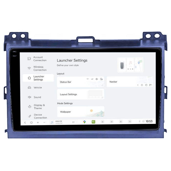 Navigatie dedicata Toyota Land Cruiser J120 Prado 2003-2009, DUDU3, 4GB RAM 64GB ROM, Octacore, Platforma 8581, Android, Display QLED 9", DSP, Carplay&AndroidAuto [5]