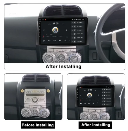 Navigatie dedicata Toyota Passo Daihatsu Boon Sirion Subaru Justy Perodua Myvi, 12GB RAM 256GB ROM, Android 13, Rezolutie 2K, Display QLED, 9", DSP, Carplay, [5]