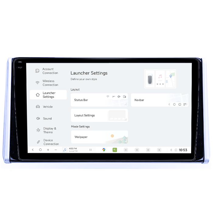 Navigatie dedicata Toyota RAV4 2019, DUDU3, 4GB RAM 64GB ROM, Octacore, Platforma 8581, Android, Display QLED 9", DSP, Carplay&AndroidAuto [5]