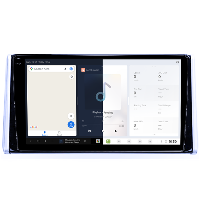 Navigatie dedicata Toyota RAV4 2019, DUDU3, 4GB RAM 64GB ROM, Octacore, Platforma 8581, Android, Display QLED 9", DSP, Carplay&AndroidAuto [2]