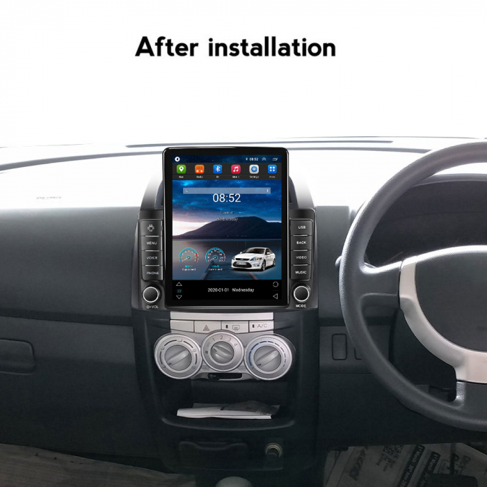 Navigatie dedicata Toyota Passo Daihatsu Boon Sirion Subaru Justy Perodua Myvi,Tesla Style, ANDROID 13,Carplay&Android Auto, 10 inch , 8+128GB, Internet, Aplicatii, Waze, GPS [4]