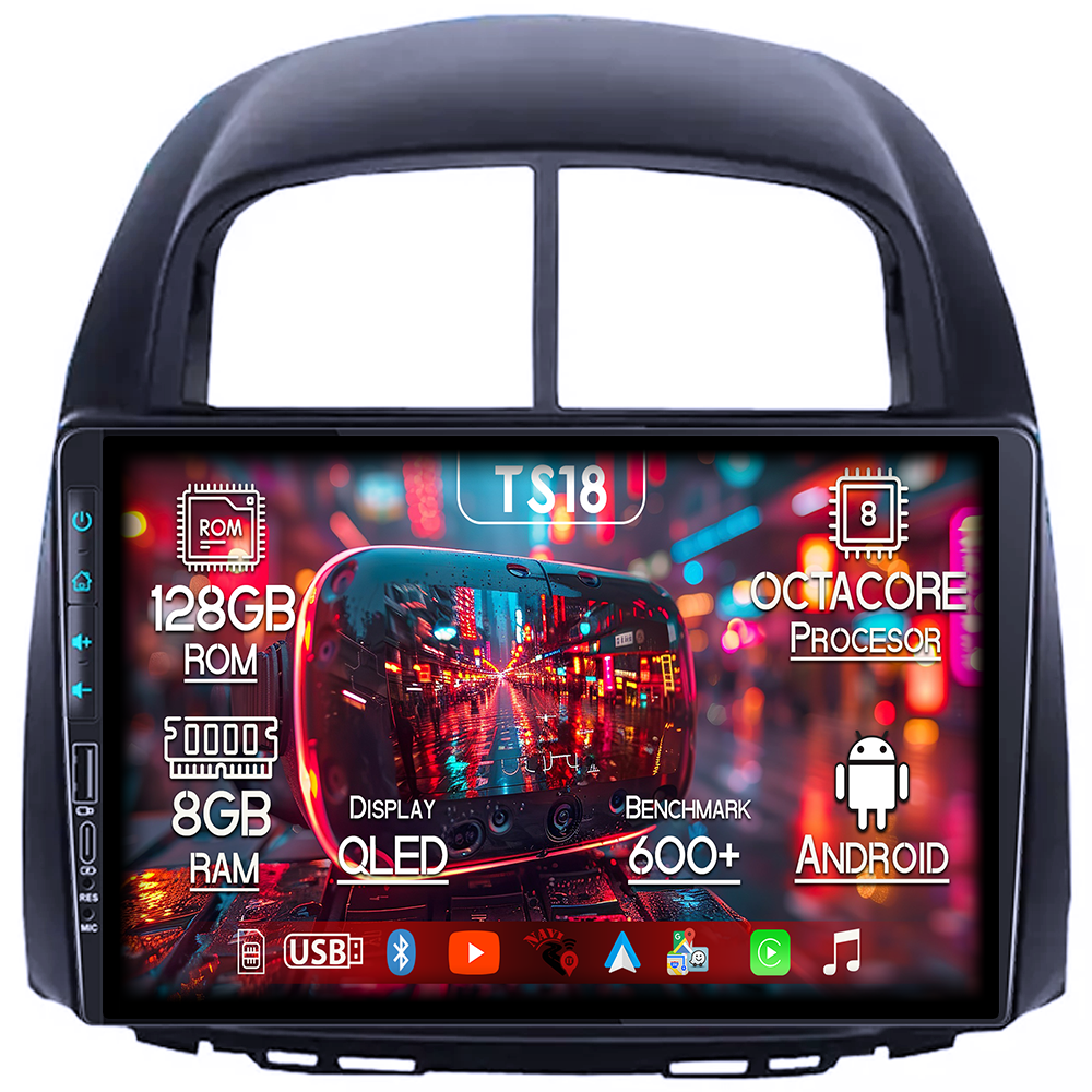 Navigatie dedicata Toyota Passo Daihatsu Boon Sirion Subaru Justy Perodua Myvi, USB&Butoane fizice frontale, Platforma TS18, 9 Inch, 8GB RAM 128GB ROM, Octacore [1]
