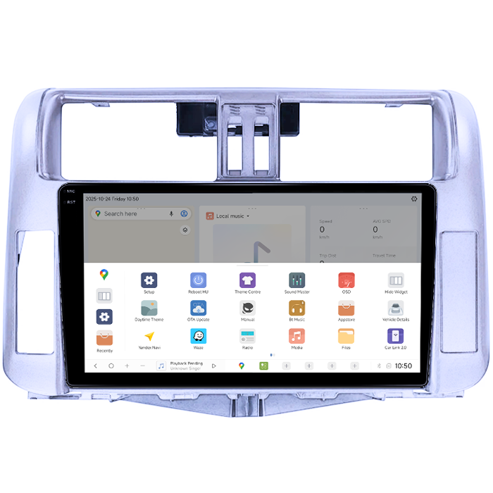 Navigatie dedicata Toyota Prado 2013-2017, DUDU3, 4GB RAM 64GB ROM, Octacore, Platforma 8581, Android, Display QLED 9", DSP, Carplay&AndroidAuto [3]
