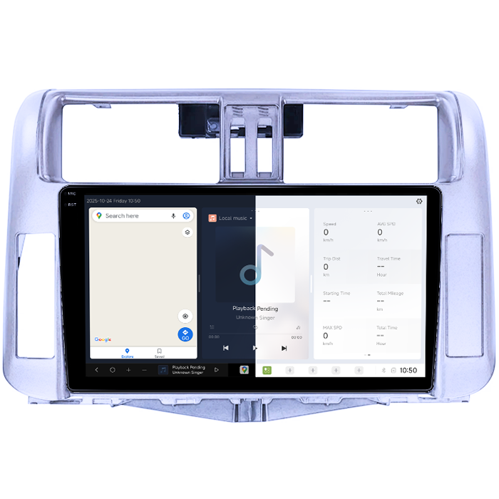 Navigatie dedicata Toyota Prado 2013-2017, DUDU3, 4GB RAM 64GB ROM, Octacore, Platforma 8581, Android, Display QLED 9", DSP, Carplay&AndroidAuto [2]