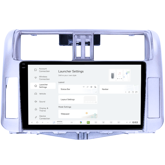 Navigatie dedicata Toyota Prado 2013-2017, DUDU3, 4GB RAM 64GB ROM, Octacore, Platforma 8581, Android, Display QLED 9", DSP, Carplay&AndroidAuto [5]