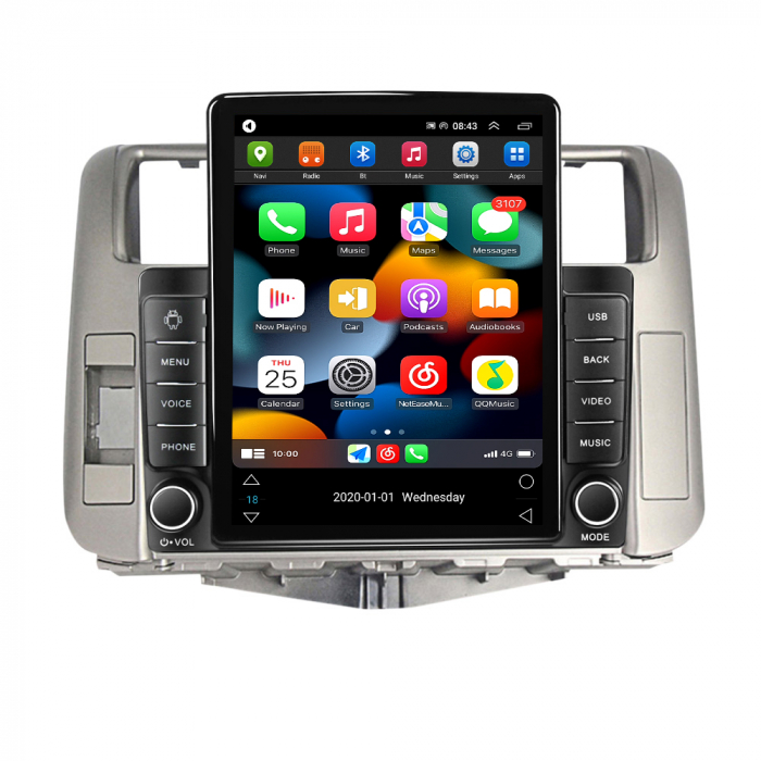 Navigatie dedicata Toyota Prado 150 2009-2013,Tesla Style, ANDROID 13,Carplay&Android Auto, 10 inch , 8+128GB, Internet, Aplicatii, Waze, GPS [2]