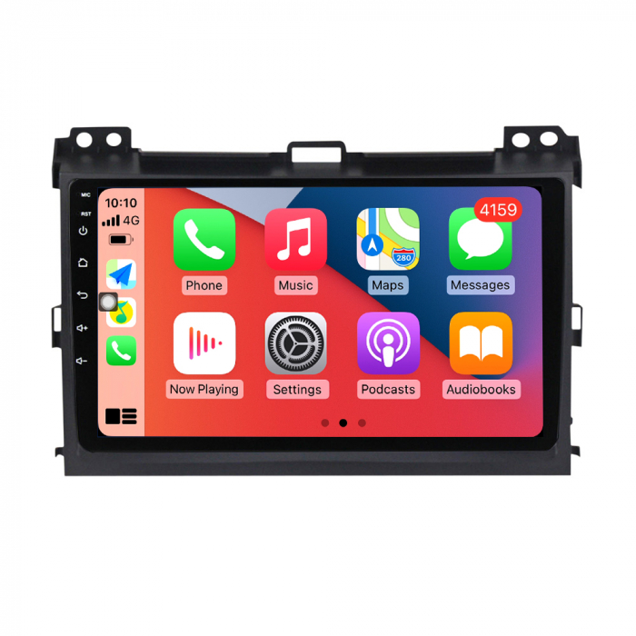Navigatie dedicata Toyota Prado 2004-2009, 4 GB RAM 32 ROM, Android 13, Display QLED, 9", DSP, Carplay, Android Auto, Internet, Youtube, Waze, WI-FI, USB, Bluetooth [4]