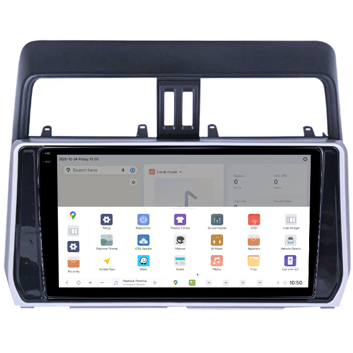 Navigatie dedicata Toyota Land Prado 2017-2018, DUDU3, 4GB RAM 64GB ROM, Octacore, Platforma 8581, Android, Display QLED 9", DSP, Carplay&AndroidAuto [3]