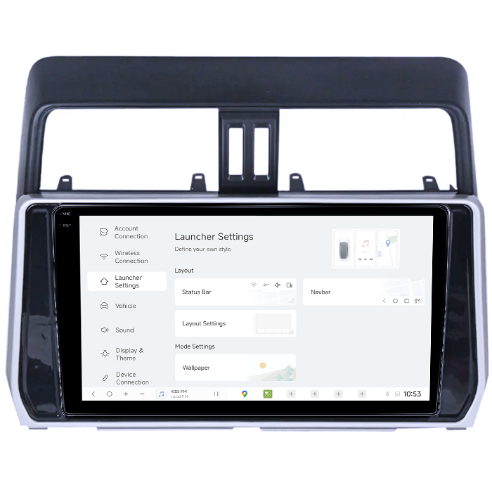 Navigatie dedicata Toyota Land Prado 2017-2018, DUDU3, 4GB RAM 64GB ROM, Octacore, Platforma 8581, Android, Display QLED 9", DSP, Carplay&AndroidAuto [5]
