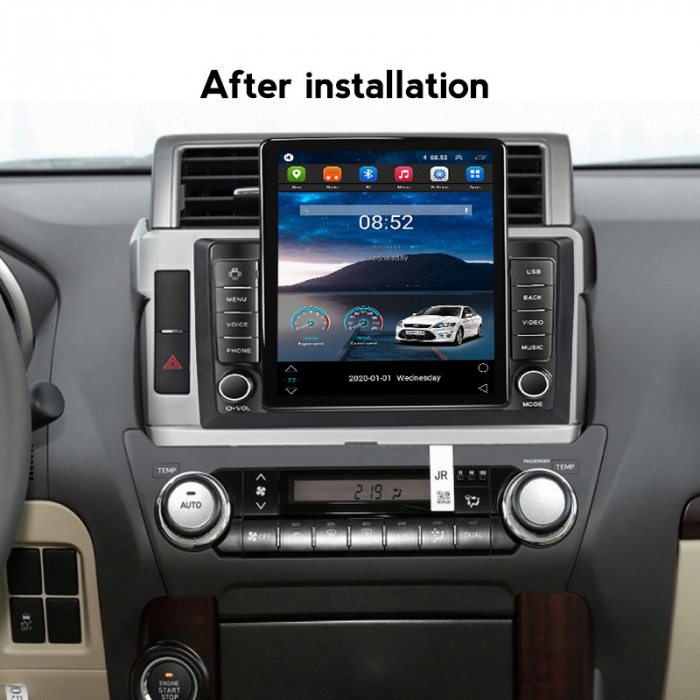 Navigatie dedicata Toyota Prado 2013-2017,Tesla Style, ANDROID 13,Carplay&Android Auto, 10 inch , 8+128GB, Internet, Aplicatii, Waze, GPS [4]