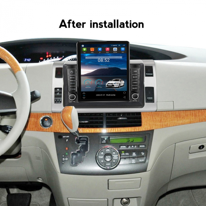 Navigatie dedicata Toyota Previa 2006-2012,Tesla Style, ANDROID 13,Carplay&Android Auto, 10 inch , 8+128GB, Internet, Aplicatii, Waze, GPS [4]