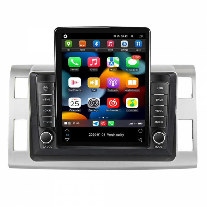 Navigatie dedicata Toyota Previa 2006-2012,Tesla Style, ANDROID 13,Carplay&Android Auto, 10 inch , 8+128GB, Internet, Aplicatii, Waze, GPS [2]