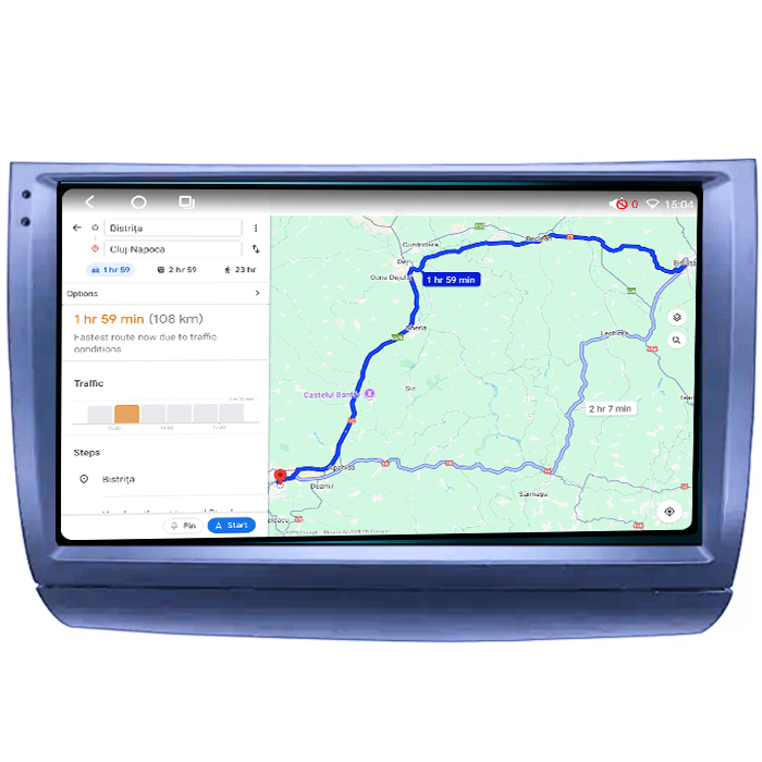 Navigatie dedicata Toyota Prius 20 2003-2009,4GB RAM 64GB ROM, Octacore, Android 14, Display QLED 1K 9", Carplay&Android Auto, SIM 4G, Ventilator Activ [4]