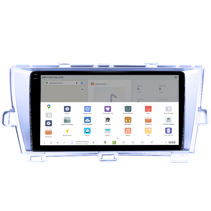 Navigatie dedicata Toyota Prius 2009-2015 (Silver), DUDU3, 4GB RAM 64GB ROM, Octacore, Platforma 8581, Android, Display QLED 9", DSP, Carplay&AndroidAuto [3]
