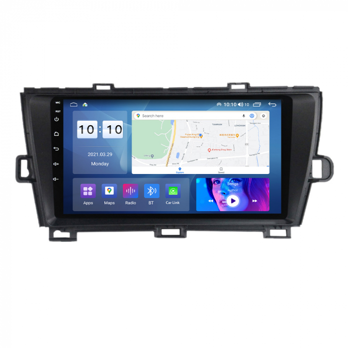 Navigatie dedicata Toyota Prius 2009-2015, 4 GB RAM 32 ROM, Android 13, Display QLED, 9", DSP, Carplay, Android Auto, Internet, Youtube, Waze, WI-FI, USB, Bluetooth [3]