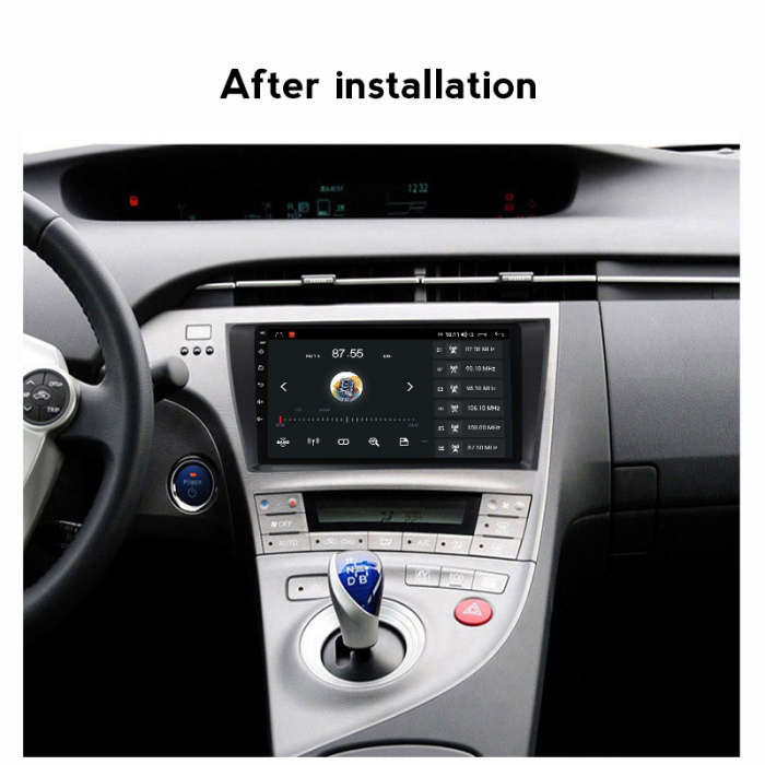 Navigatie dedicata Toyota Prius 2009-2015, 4 GB RAM 32 ROM, Android 13, Display QLED, 9", DSP, Carplay, Android Auto, Internet, Youtube, Waze, WI-FI, USB, Bluetooth [8]