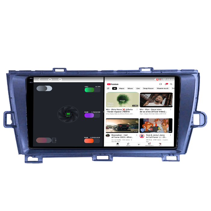 Navigatie dedicata Toyota Prius 2009-2015, 4GB RAM 64GB ROM, Octacore, Android 14, Display QLED 1K 9", Carplay&Android Auto, SIM 4G, Ventilator Activ [3]