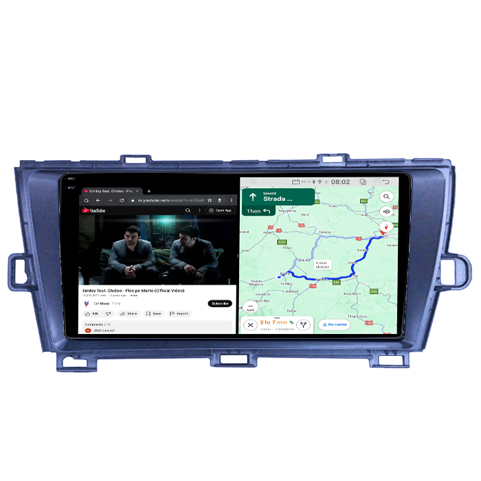 Navigatie dedicata Toyota Prius 2009-2015 Black, 4GB RAM 64GB ROM, Quad Core, Display 9" QLED 1K, Carplay, Android 14, Bluetooth, Magazin Play, Suport Camere AHD [5]