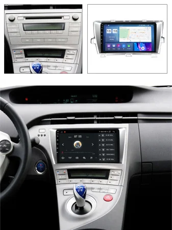 Navigatie dedicata Toyota Prius 2009-2015 (Silver), 8GB RAM 128GB ROM, Octacore, Platforma 7862,Android 13, Display QLED 9”, Suporta camera 360º, DSP, Carplay&Android Auto, SIM 4G, Ventilator Activ [4]