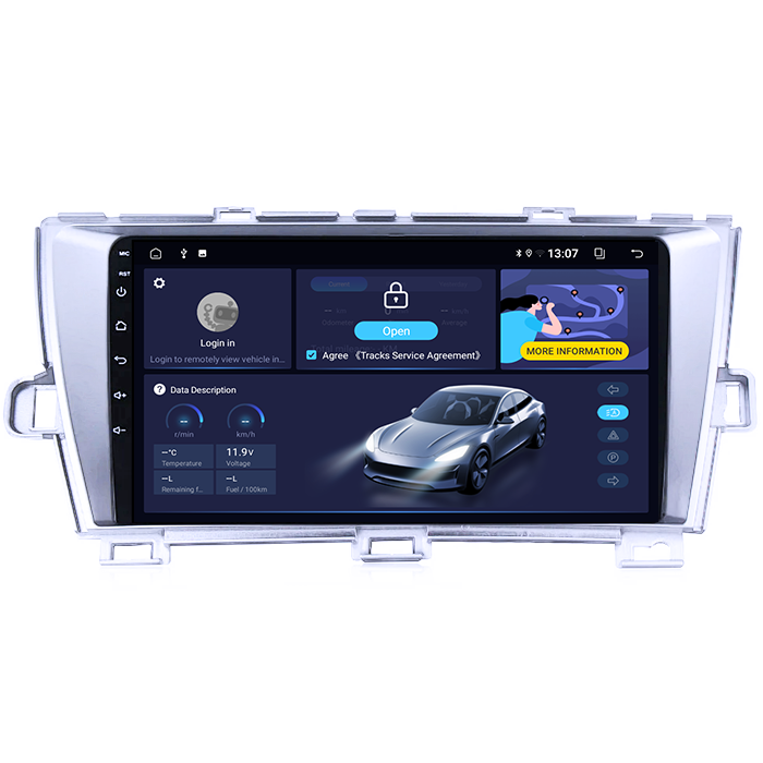 Navigatie dedicata Toyota Prius 2009-2015 (Silver), 8GB RAM 128GB ROM, Octacore, Platforma 7862,Android 13, Display QLED 9”, Suporta camera 360º, DSP, Carplay&Android Auto, SIM 4G, Ventilator Activ [3]