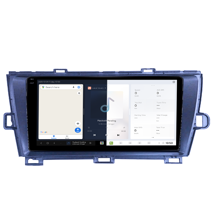 Navigatie dedicata Toyota Prius 2009-2015 Black, DUDU3, 4GB RAM 64GB ROM, Octacore, Platforma 8581, Android, Display QLED 9", DSP, Carplay&AndroidAuto [2]