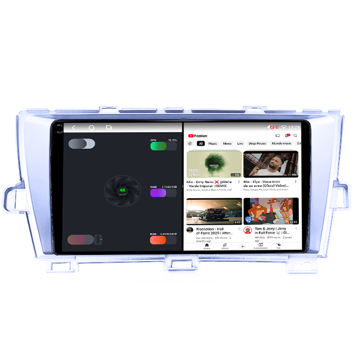 Navigatie dedicata Toyota Prius, 8GB RAM 128GB ROM, Octacore, Platforma TS18, Android 14, Display QLED 9", Suporta camera 360", DSP, Carplay&Android Auto, SIM 4G, Ventilator Activ [3]