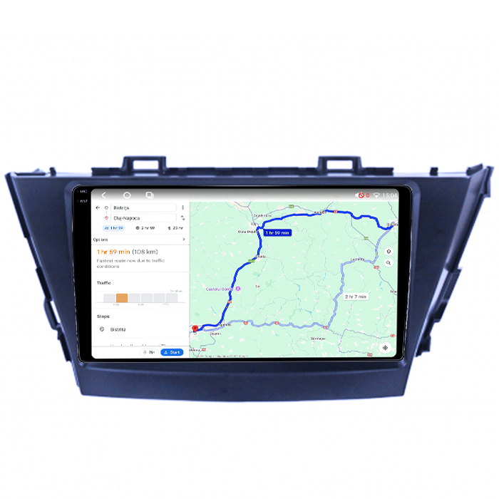 Navigatie dedicata Toyota Prius Plus V Alpha 2012-2017,  4GB RAM 64GB ROM, Octacore, Android 14, Display QLED 1K 9", Carplay&Android Auto, SIM 4G, Ventilator Activ [4]