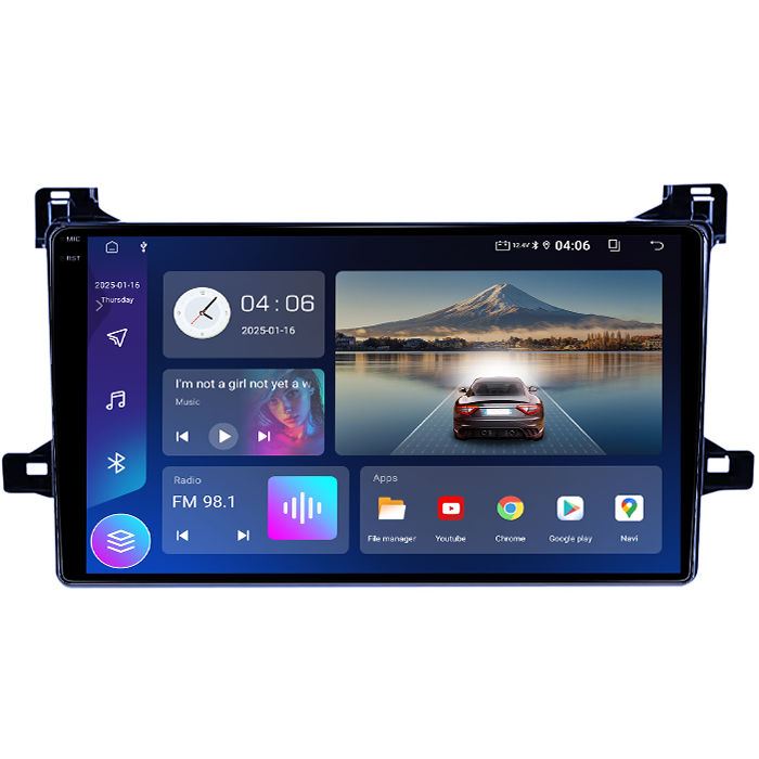 Navigatie dedicata Toyota Prius XW50 2015-2020, 4GB RAM 32GB ROM, Octacore, Android 14, Display QLED  9", DSP, Carplay&Android Auto, SIM 4G, Bluetooth, Ventilator Activ [2]