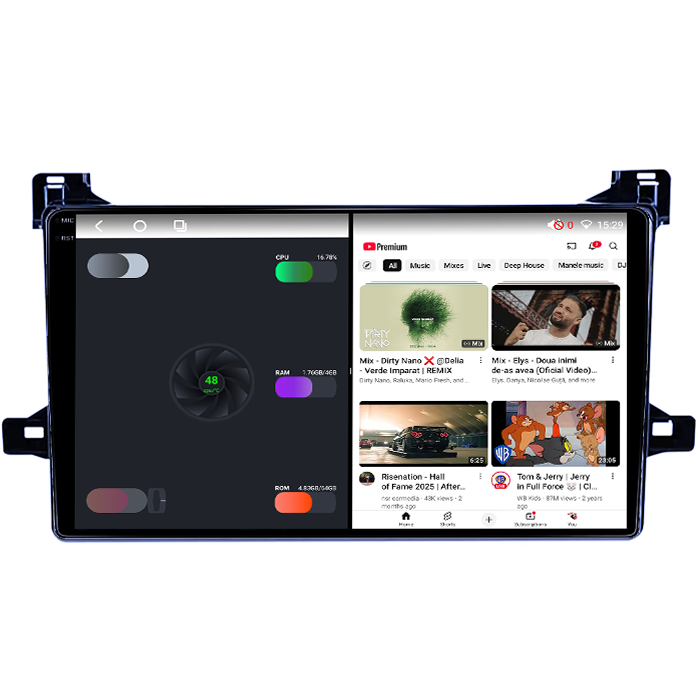 Navigatie dedicata Toyota Prius XW50 2015-2020, 4GB RAM 64GB ROM, Procesor Qualcomm Octacore, Android 14, Rezolutie 2K, Display QLED 9", DSP, Carplay&Android Auto, SIM 4G [4]