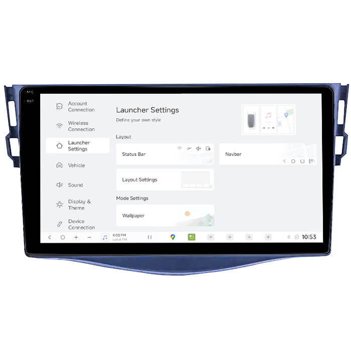 Navigatie dedicata Toyota RAV4 2005-2013, DUDU3, 4GB RAM 64GB ROM, Octacore, Platforma 8581, Android, Display QLED 9", DSP, Carplay&AndroidAuto [5]
