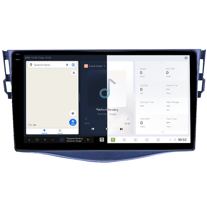 Navigatie dedicata Toyota RAV4 2005-2013, DUDU3, 4GB RAM 64GB ROM, Octacore, Platforma 8581, Android, Display QLED 9", DSP, Carplay&AndroidAuto [2]