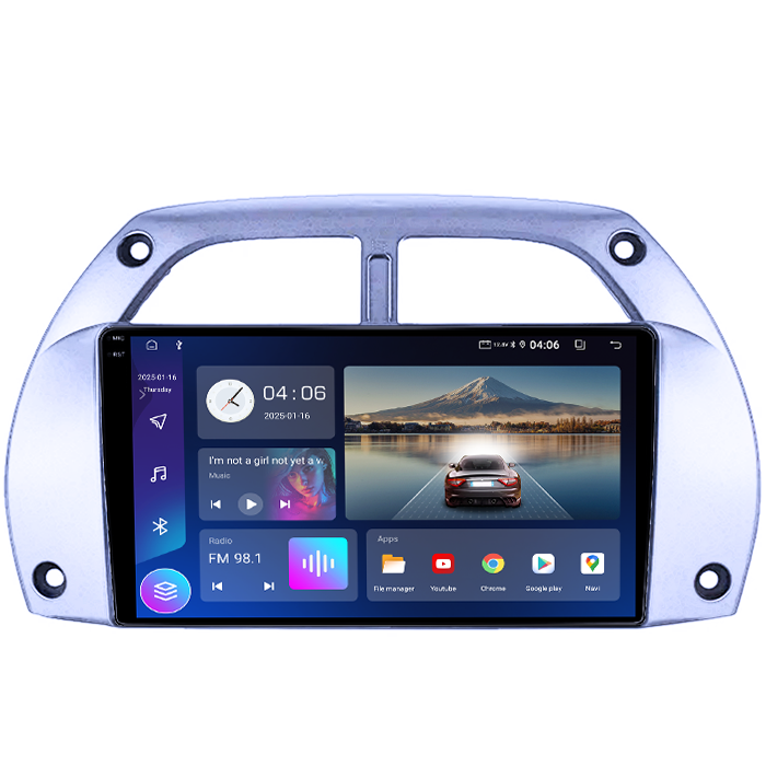 Navigatie dedicata Toyota RAV4 2001-2006, 4GB RAM 64GB ROM, Quad Core, Display 9" QLED 1K, Carplay, Android 14, Bluetooth, Magazin Play, Suport Camere AHD [2]