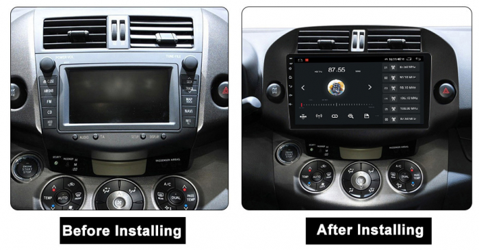 Navigatie dedicata Toyota RAV4 2005-2013, 4GB RAM 64GB ROM, Octacore, Android 13, Display QLED 10", DSP, Carplay, Android Auto, Internet, Youtube, Waze, WIFI, Bluetooth [8]
