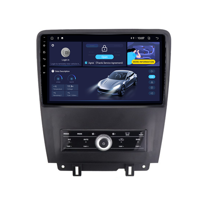 Navigatie dedicata Ford Mustang 2009-2014, 4GB RAM 64GB ROM, Procesor Qualcomm Octacore, Android 14, Rezolutie 2K, Display QLED 10", DSP, Carplay&Android Auto, SIM 4G [2]