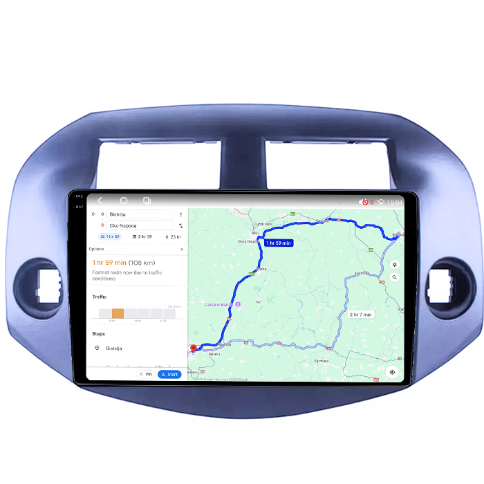 Navigatie dedicata Toyota RAV4 2006-2012, 8GB RAM 128GB ROM, Octacore, Platforma TS18, Android 14, Display QLED 9", Suporta camera 360", DSP, Carplay&Android Auto, SIM 4G, Ventilator Activ [4]