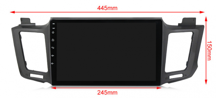 Navigatie dedicata Toyota RAV4 2012-2018, 4 GB RAM 32 ROM, Android 13, Display QLED, 10", DSP, Carplay, Android Auto, Internet, Youtube, Waze, WI-FI, USB, Bluetooth [5]